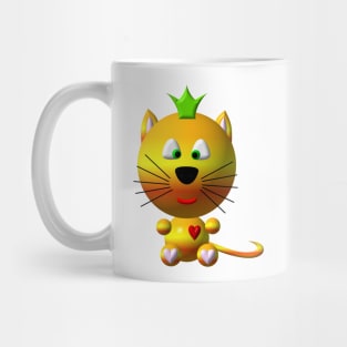 Cute Cat wearing a Crown Mug